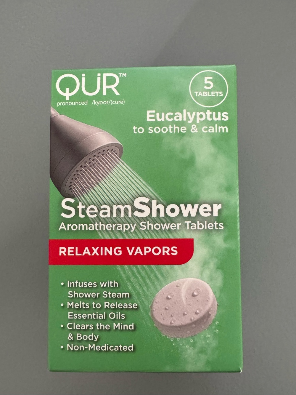 Eucalyptus SteamShower Aromatherapy Shower Tablets - Green 5 count